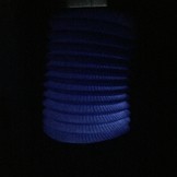 Lampion modrý 28 cm ,1ks